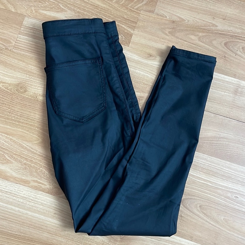 Topshop Moto Coated Joni Jeans